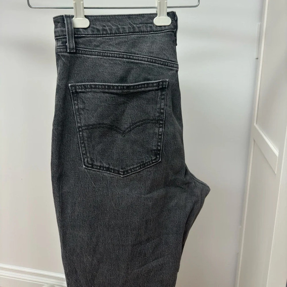 Levi’s black washed denim jeans 70s high slim straight legs size 31 - Picture 3 of 6